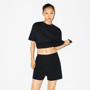 SKIMS Boyfriend Loose Boxer lounge short, size Large 🖤 Ltd edition Onyx Black